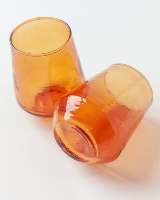 Handblown Hammered Glass Tumbler