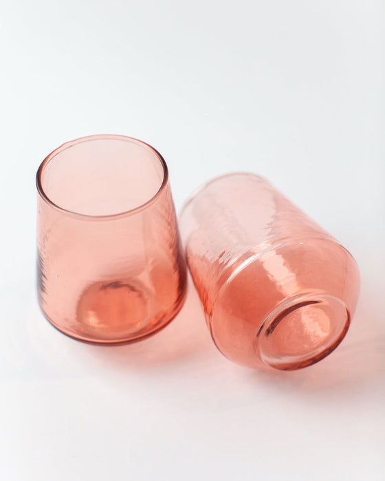 Handblown Hammered Glass Tumbler