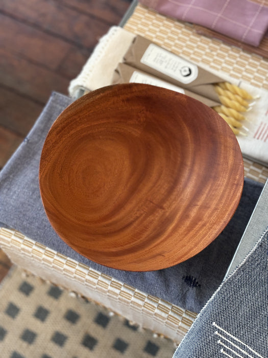 Large Mahogany Wave Bowl