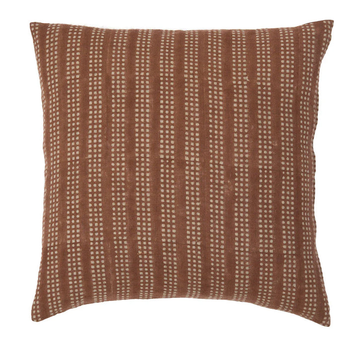 Nepsa Block Print Pillow - Saffron