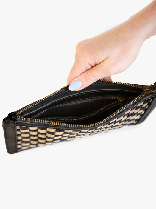 Nesmia Basketweave Clutch