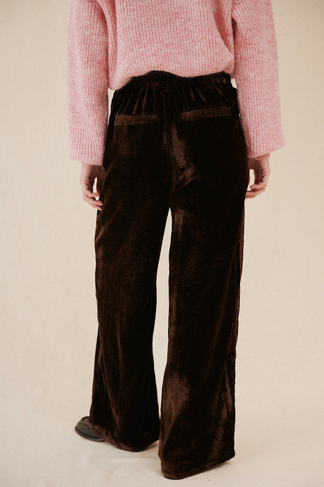 Tofu Brown Velvet Pant