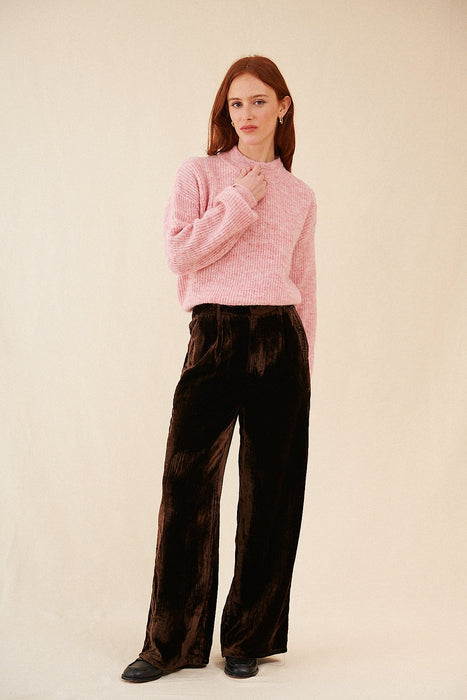 Tofu Brown Velvet Pant