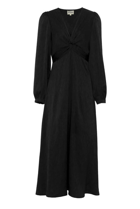 Tango Black Long Satin Dress