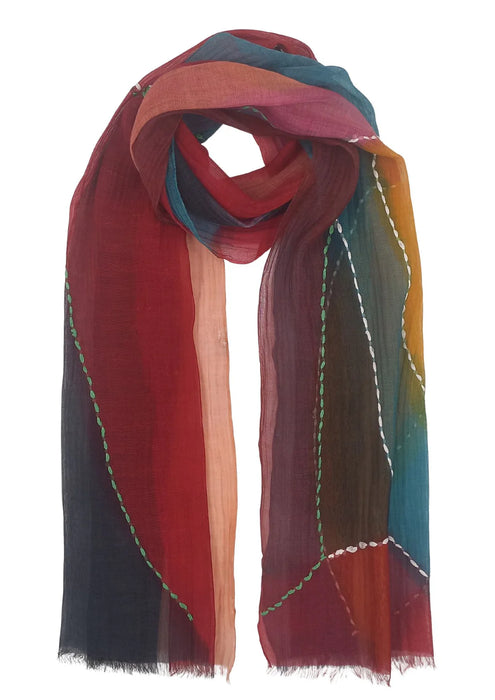 Abstract Mosaic Spring Scarf