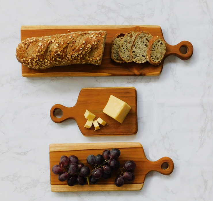 Teak Cutting Boards For Bread & Baguettes