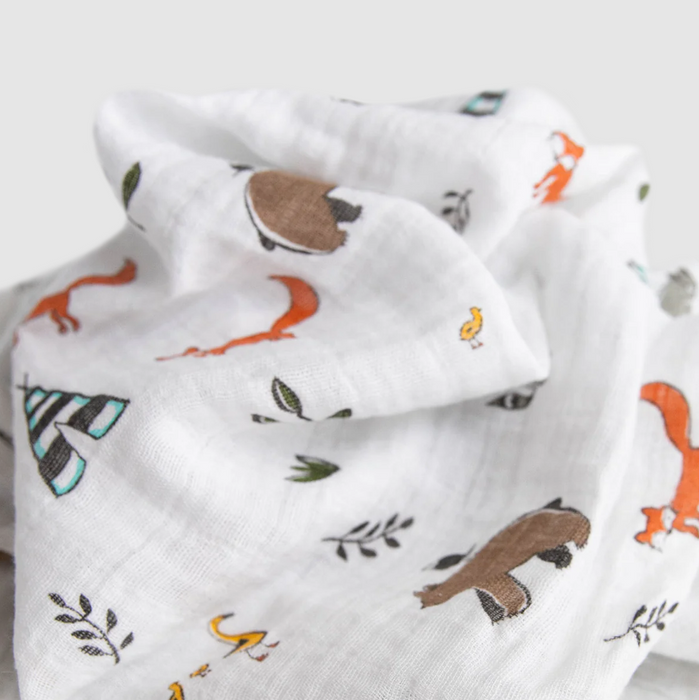 Forest Friends Cotton Muslin Swaddle Blanket 3-Pack
