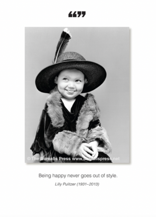 Being Happy Never Goes Out Greeting Card