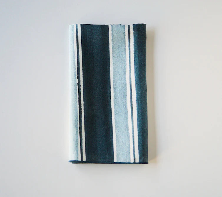 Blue/Grey Stripe Napkin