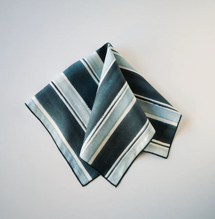 Blue/Grey Stripe Napkin