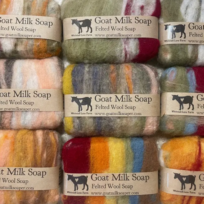 Felted Goat Milk Soap Bar