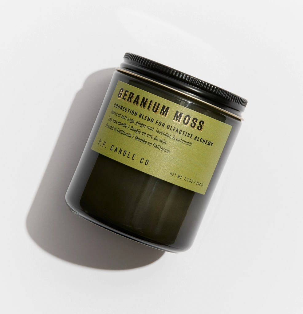 P.F. Candle Co Geranium Moss Alchemy Soy Candle