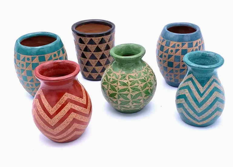 Mini Ceramic Vessels (Mixed Shapes & Colors)