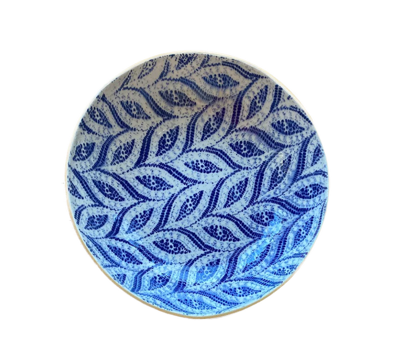 Medium Serving Bowl - Paisley Cobalt