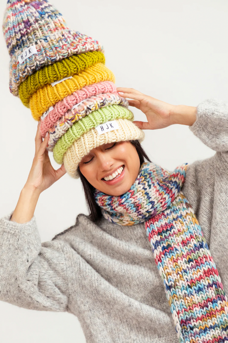 Hand-Painted Chunky Hat