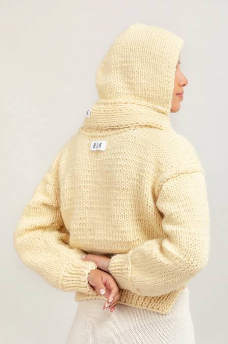 Chunky Knit Hood