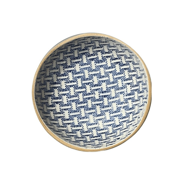 Soup Bowl - Wicker Cobalt