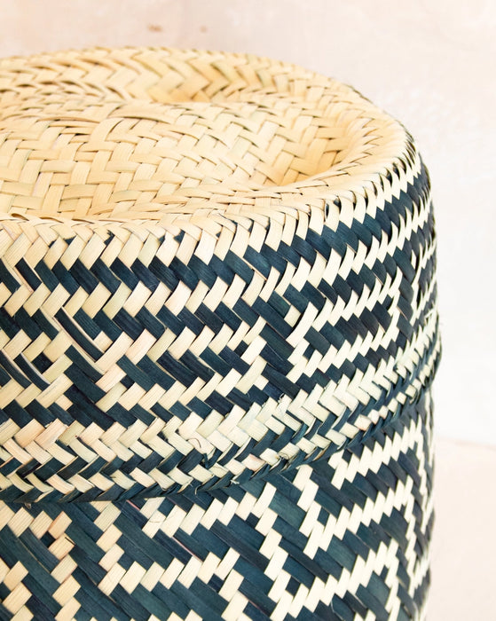 Small Oaxacan Woven Basket - Black