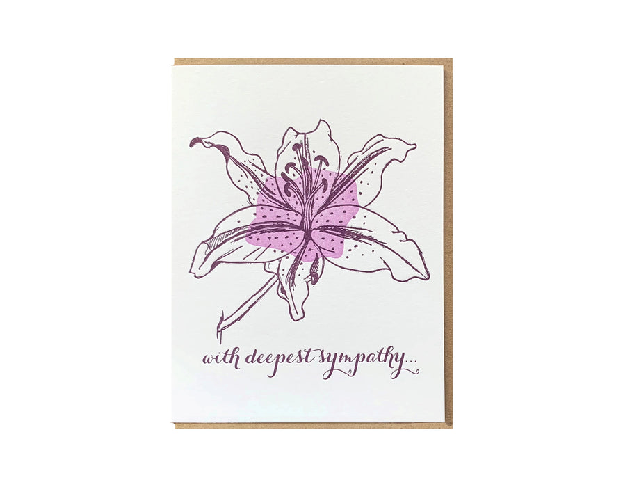 Sympathy Lily Card