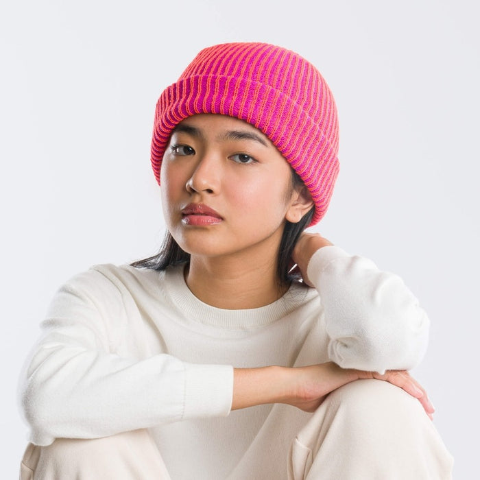 Simple Rib Knit Beanie