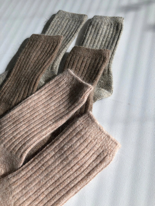 Women's Melange Angora Wool Socks