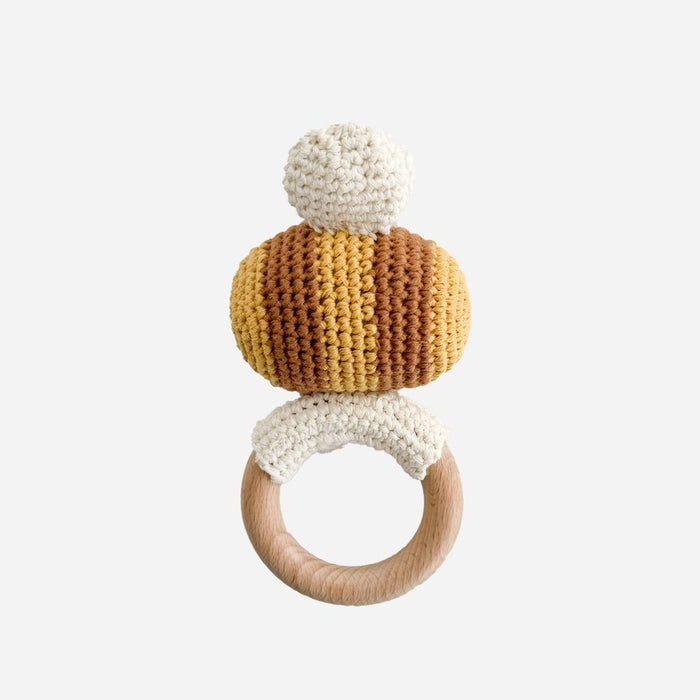 Bee Cotton Crochet Rattle Teether