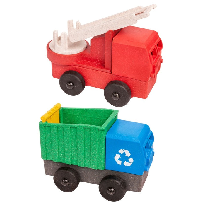 Fire & Recycling Truck 2-Pack