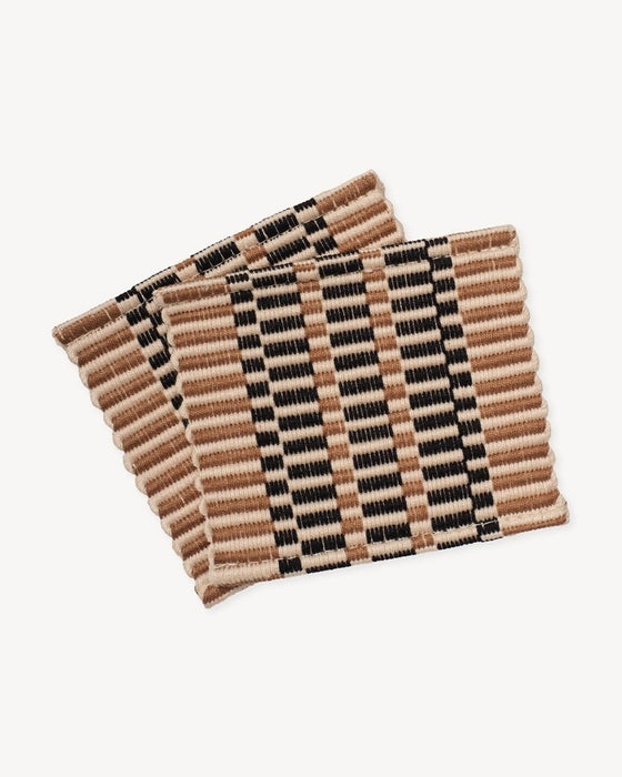 Ridges Coasters - Hazelnut (Set of 2)