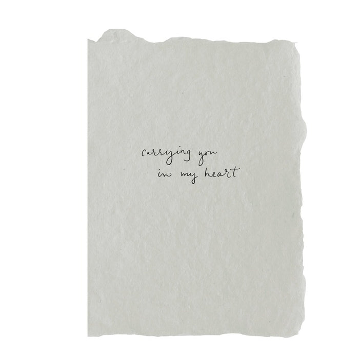 Carrying You in My Heart Card