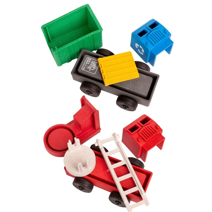 Fire & Recycling Truck 2-Pack