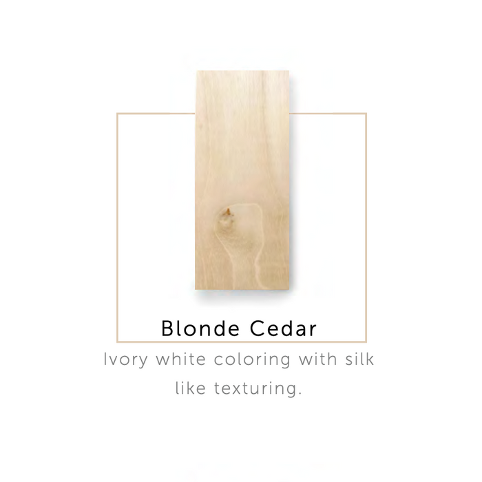 Beveled Edge Blonde Cedar Board