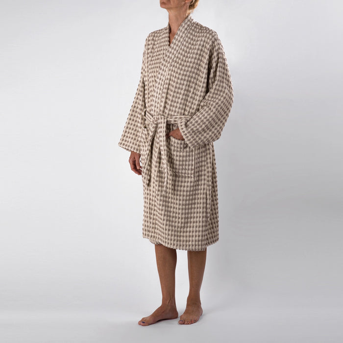 Dotted Terry Bathrobe