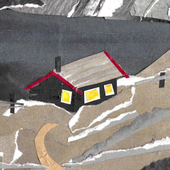 Bothy in the Mountains Art Print