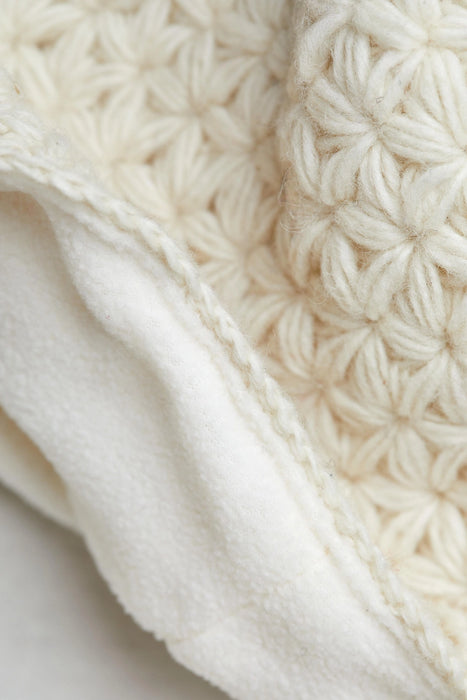 Addison Ecru Crochet Handwarmers