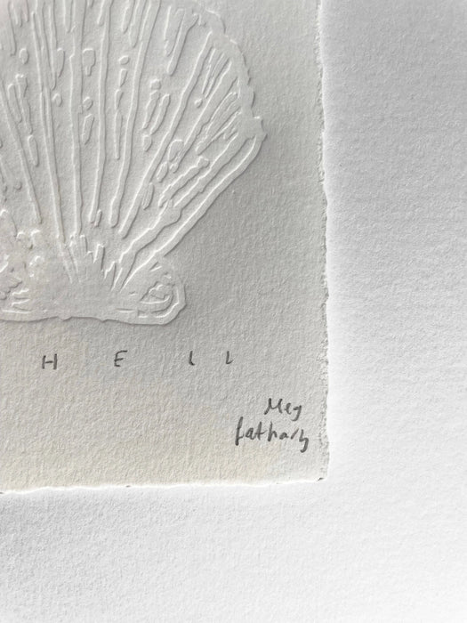 Shell Embossing with Deckled Edge Print