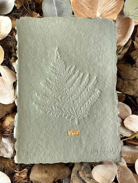 Limited Edition Embossed Fern & Tin Print