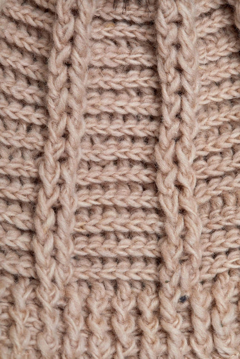 Brecken Tan Crochet Beanie