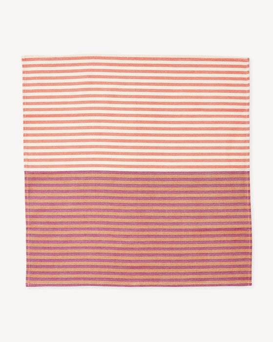 Hudson Stripe Napkin - Berry