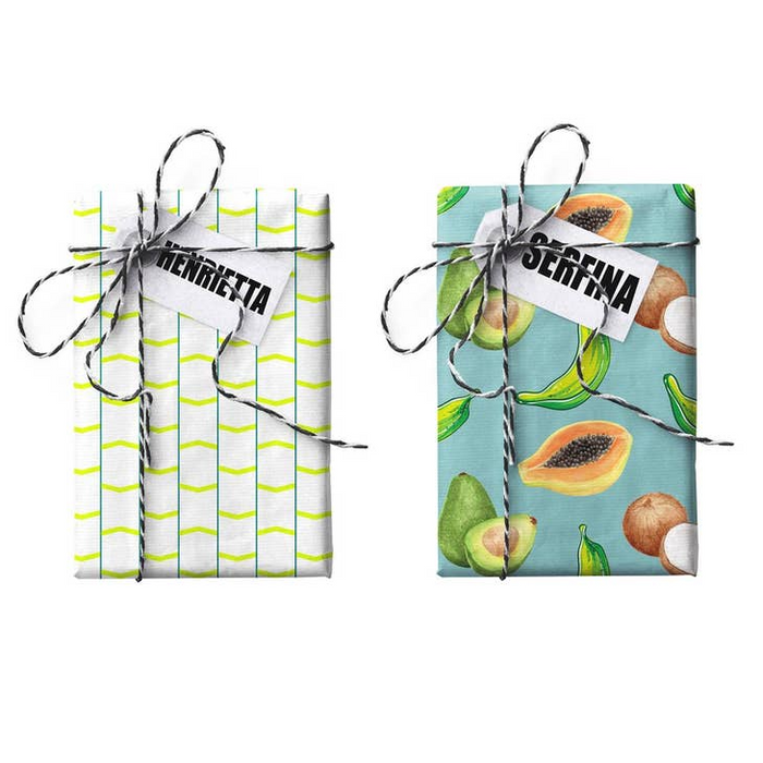 Henrietta-Sefina Double Sided Stone Gift Wrapping Paper