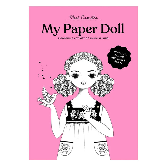 Coloring Paper Doll Kit