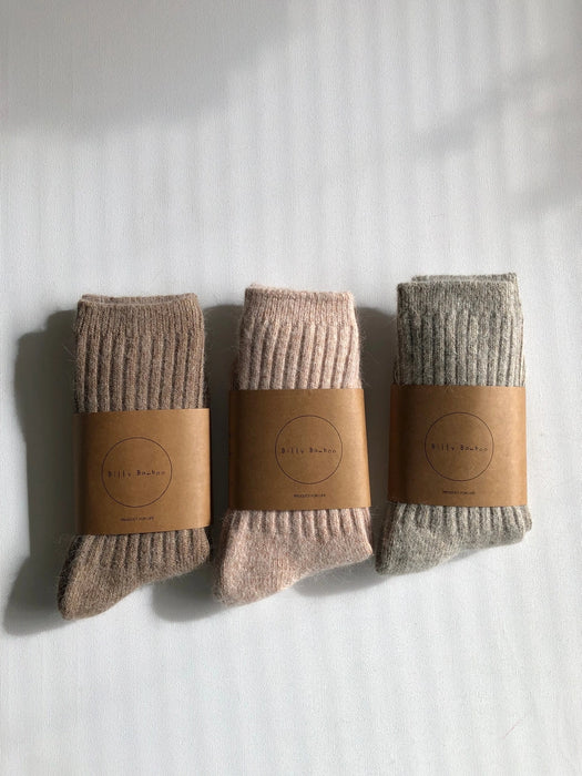 Women's Melange Angora Wool Socks