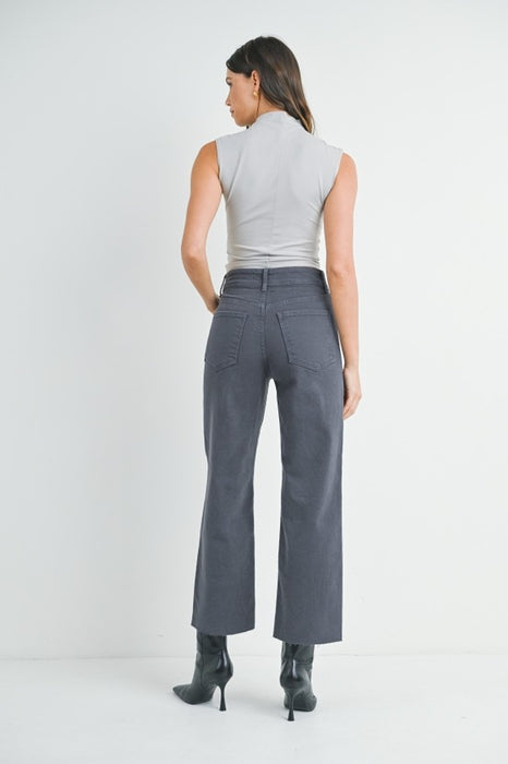 High Rise Utility Nautical Wide Leg Jean