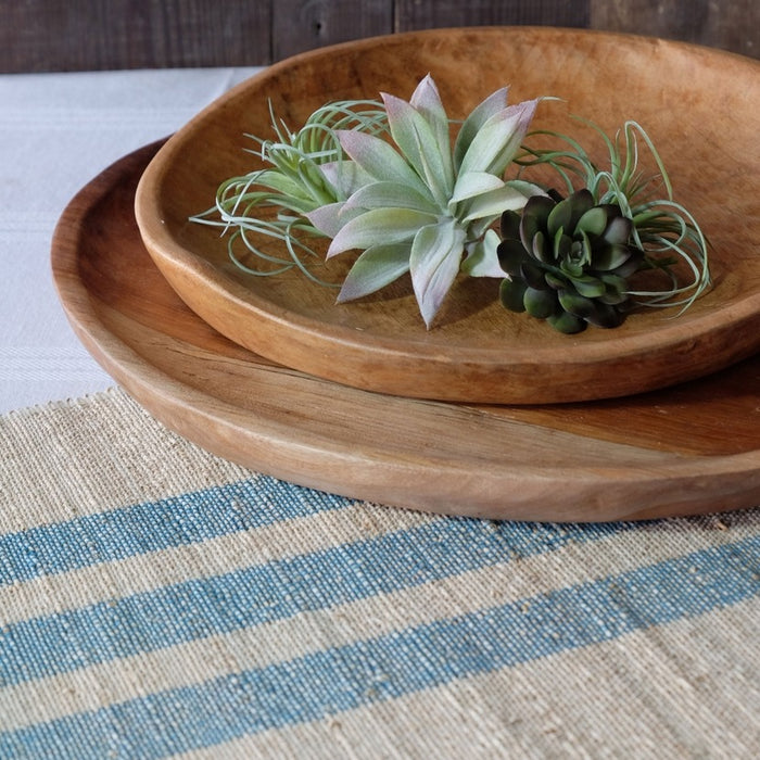 18" Ola Handmade Wood Platter Serving Tray