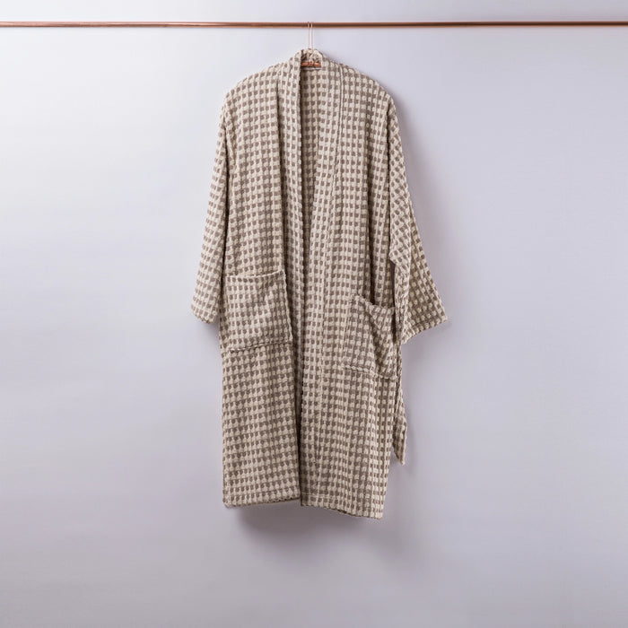 Dotted Terry Bathrobe