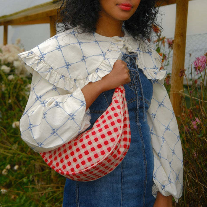 Gingham Moon Sling Bag