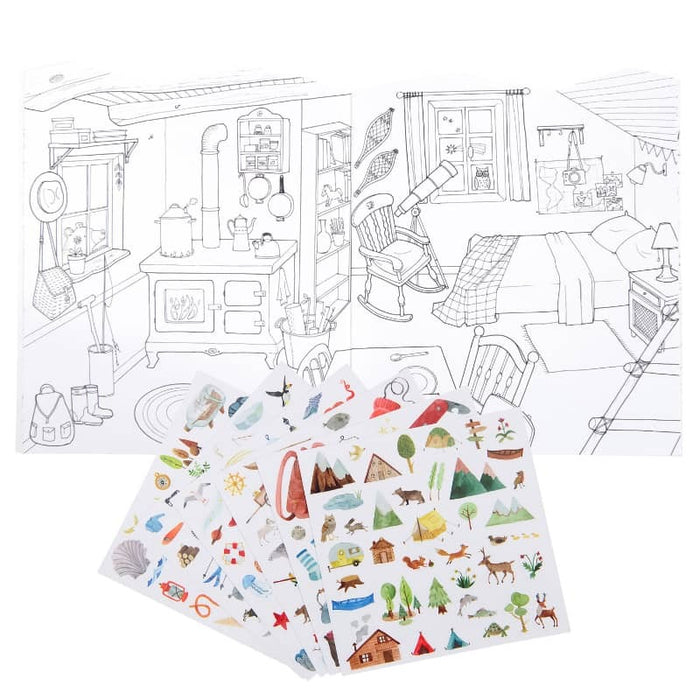 L'Explorateur - Coloring Book & Stickers