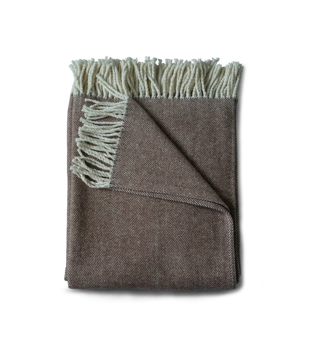 Luxe Cotton Herringbone Throw Blanket