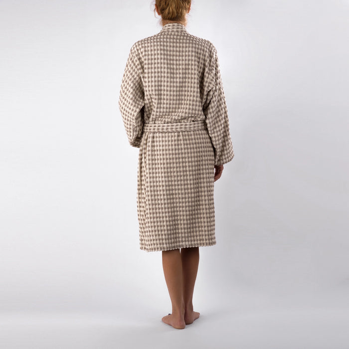 Dotted Terry Bathrobe