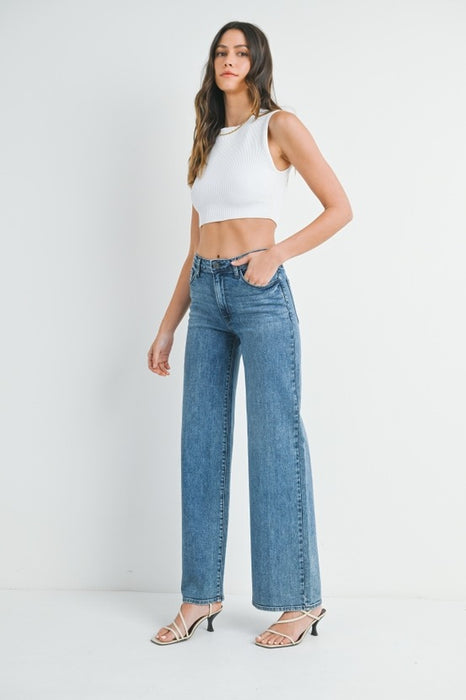 Stretchy Wide Leg Jean