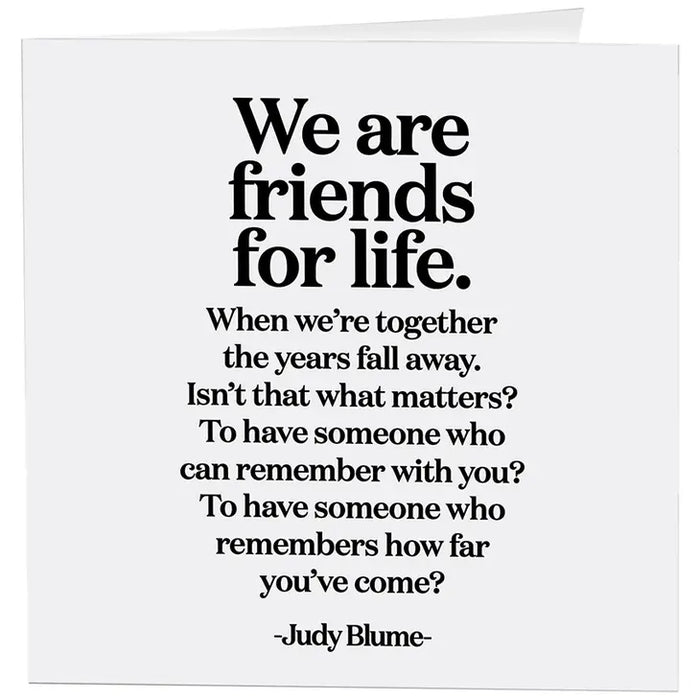 Friends For Life - Blank Card